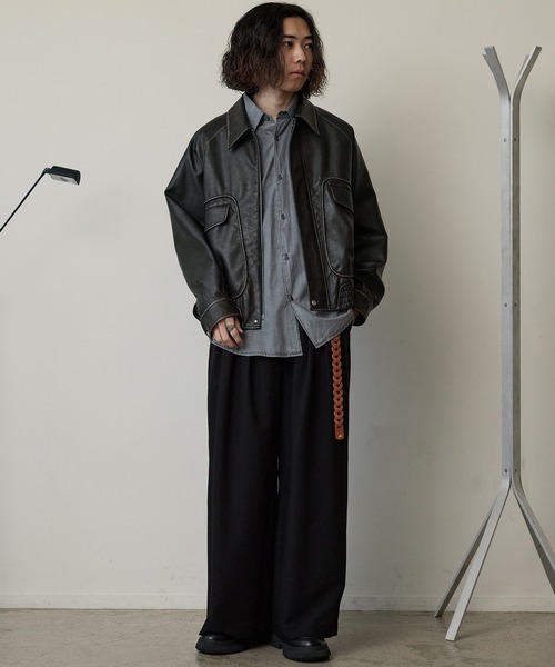 「WYM LIDNM」 パンツ S ブラウン メンズ_画像8