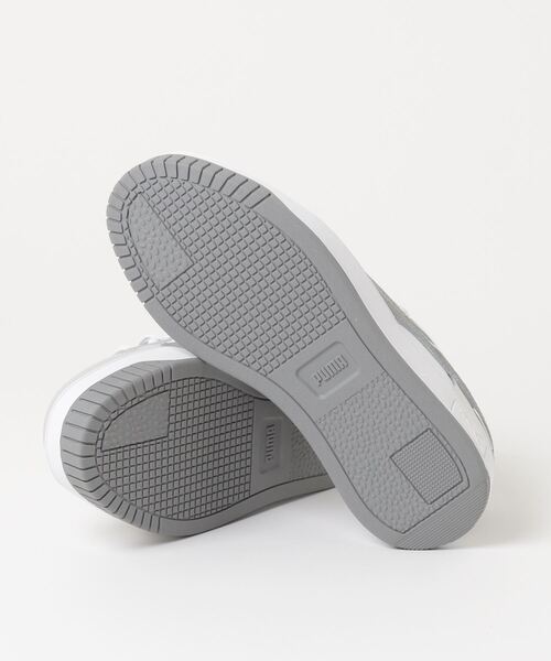 「PUMA」 ローカットスニーカー 24.5cm ホワイト×グレー レディース_画像3
