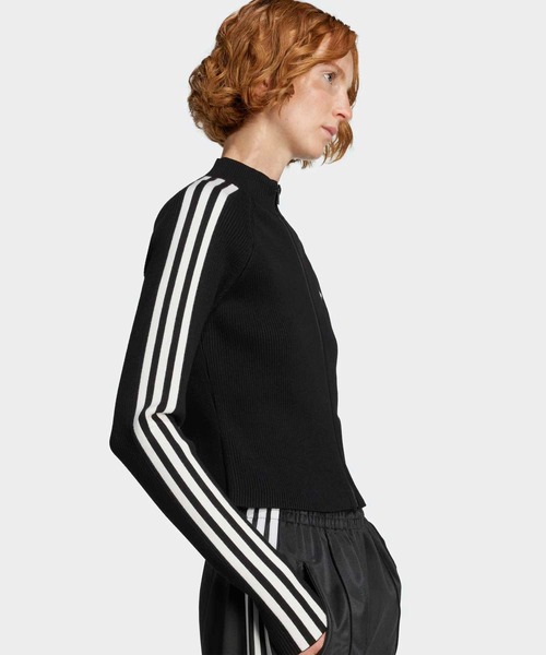 【新品未使用】 スリーストライプ ニット トラックトップ adidas（アディダス） ジャージ アディカラー スリーストライプス
