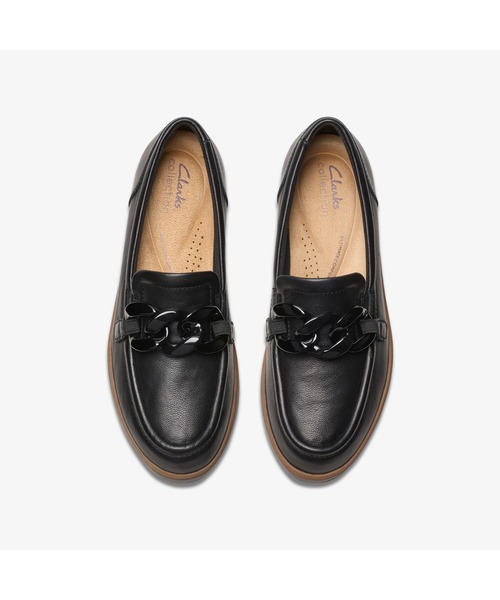 極美品 Clarks クラークス メイヒルコーブ ローファー ブラック レザー Clarks（クラークス） ローファー Zylah May／ザイラメイ(ブラック