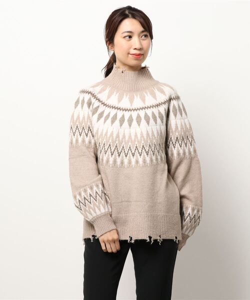 STYLEBLOCK（スタイルブロック） ニット セーター 求心柄ニット