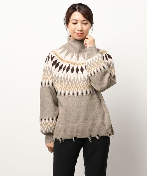 STYLEBLOCK（スタイルブロック） ニット セーター 求心柄ニット