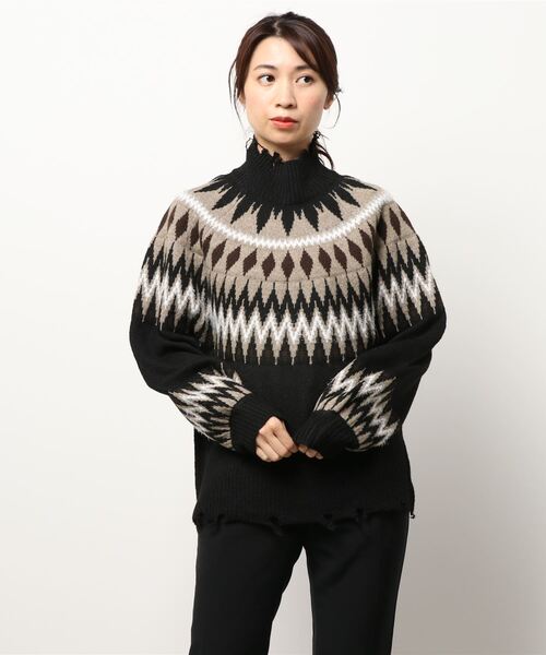 STYLEBLOCK（スタイルブロック） ニット セーター 求心柄ニット