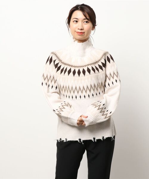 STYLEBLOCK（スタイルブロック） ニット セーター 求心柄ニット