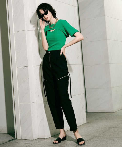 MAISON SPECIAL tシャツ Tシャツ 2WAYリブトップ【MAISON