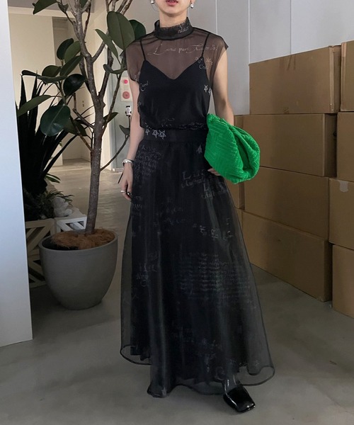 Ameri（アメリ） スカート HOROSCOPE SHEER PLEATS SKIRT : ZOZOTOWN
