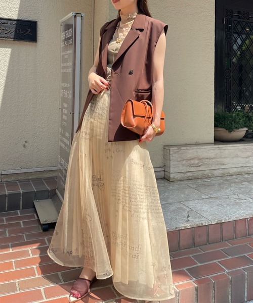 Ameri（アメリ） スカート HOROSCOPE SHEER PLEATS SKIRT : ZOZOTOWN