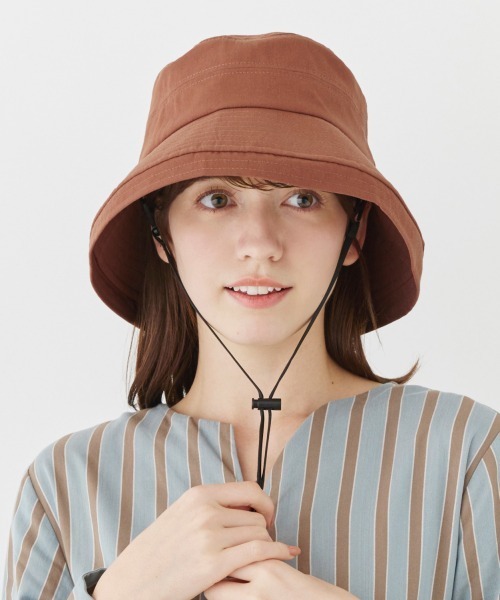 ウィンドハット アイボリー L milsa 帽子 ハット UVカット エッジアップセーラー レディース