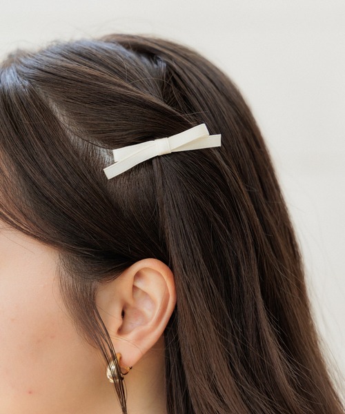 flower ヘアピン サテンリボンクリップ : ZOZOTOWN Yahoo!店 - 通販