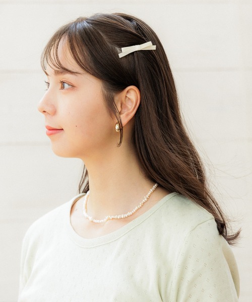 flower ヘアピン サテンリボンクリップ : ZOZOTOWN Yahoo!店 - 通販