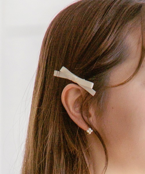 flower ヘアピン サテンリボンクリップ : ZOZOTOWN Yahoo!店 - 通販