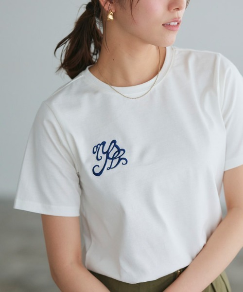 Pierrot tシャツ シルケット刺繍Tシャツ レディース : ZOZOTOWN