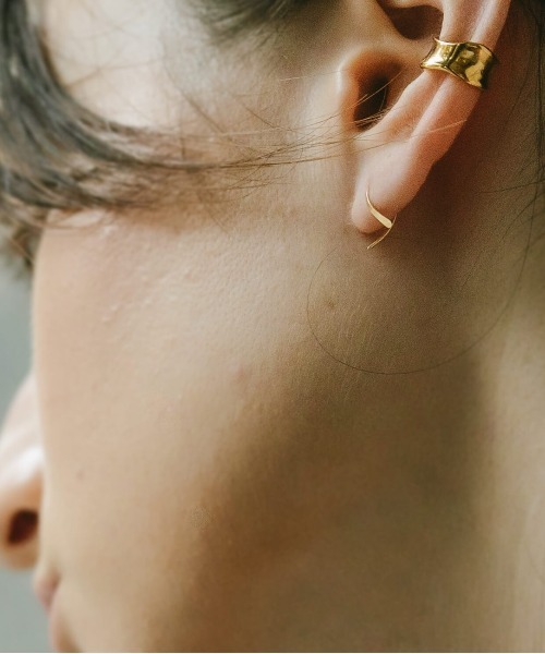 ピアス 18K フープピアス 金属アレルギー対応「GOUCCIA-mini
