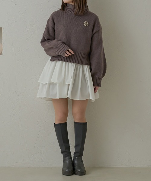 Ambre Neige（アンブルネージュ） ニット セーター ラメハイネック
