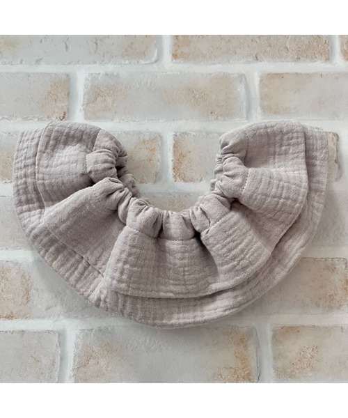 TONE スタイ よだれかけ 「mille」ぽこぽこガーゼのまんまるスタイ