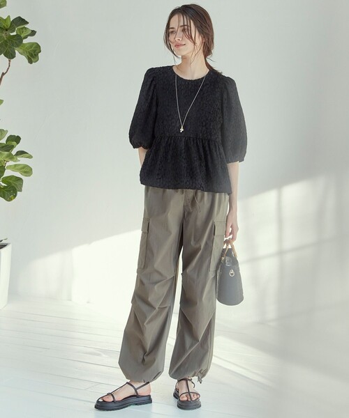りな23区★完売ブラウス 23区 シャツ ブラウス 「SLOW/一部店舗限定」カットジャカード