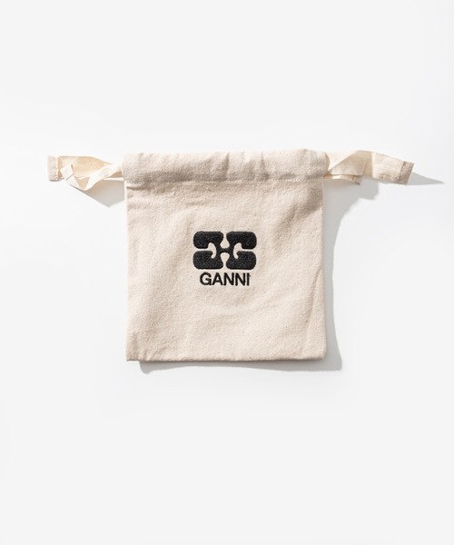 ガニ― GANNI Bou Wallet On Strap ストラップ付 ミニ財布 ガニ― GANNI Bou Wallet On Strap ストラップ付 ミニ財布 (Ganni