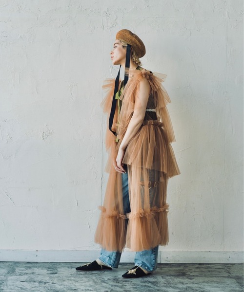 ORIENT MILLINERY ワンピース TULI「チュリ」ロングジレ シアードレス