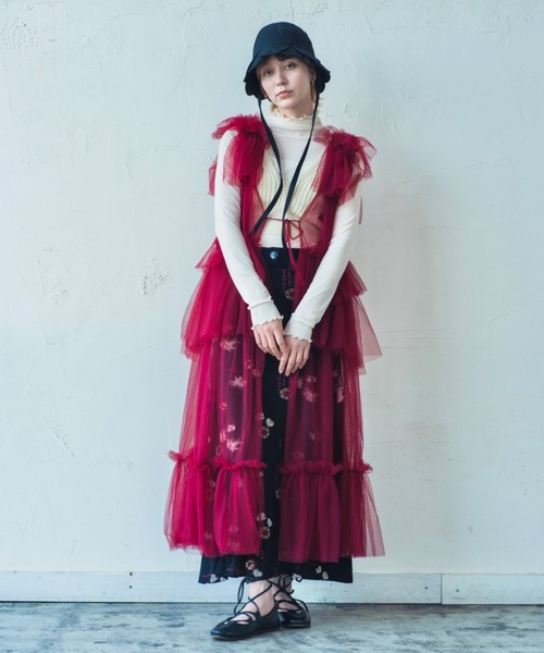 ORIENT MILLINERY ワンピース TULI「チュリ」ロングジレ シアードレス