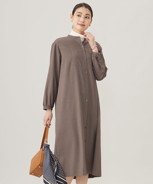 J.PRESS ワンピース 「洗える」T/Rウォッシャブルギャバ バンド