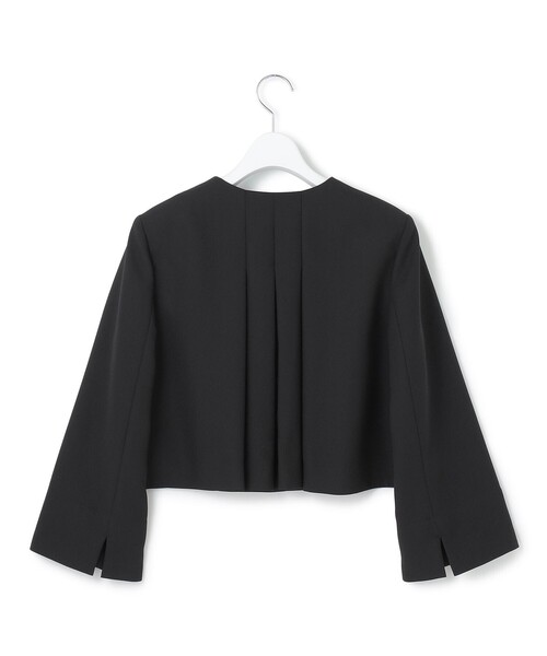 コート アウター 「APPLAUDIR」バックサテンジョーゼット ジャケット レディースの画像
