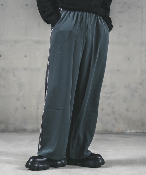 【関税・送料込み】The Row ジャージー Bariem パンツ Shoowtime パンツ サイドラインワイドストレートジャージパンツ