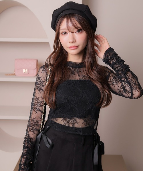 tシャツ チュールカラー トップス レディース 楽天市場】胸元チュールTシャツ [C5452] レディース トップス