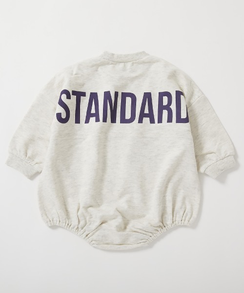 ベビー服 ロンパース 綿100% STANDARD バックロゴプリント スウェットロンパース | devirock | 14