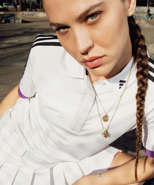 サイズ：L ADIDAS GOLF アディダスゴルフ ×JAY3LLE 2024年 半袖 ポロシャツ  ホワイト系 [240101422763] ゴルフウェア レディース ストスト ADIDAS GOLF アディダスゴルフ ×JAY3LLE 2024年 半袖 ポロシャツ