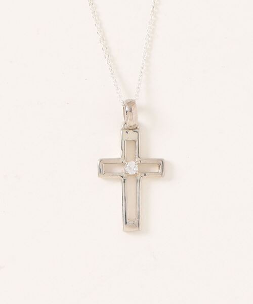 con affetto ネックレス シルバー925クロスネックレス レディース