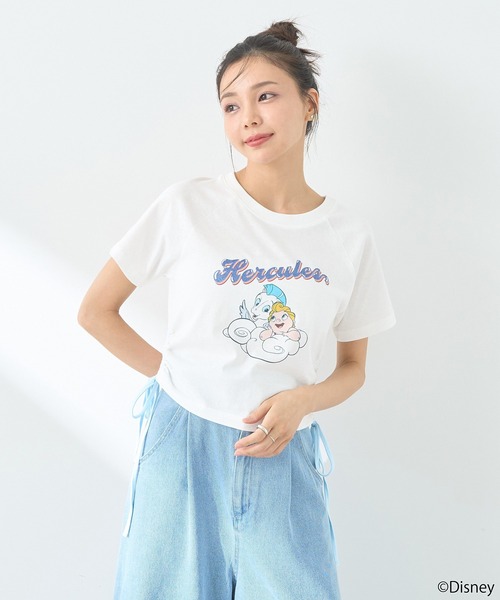Disney（ディズニー） tシャツ ヘラクレス/脇ドロストリボンTee