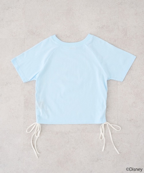 今季リボンTシャツ Disney tシャツ ヘラクレス/脇ドロストリボンTee レディース