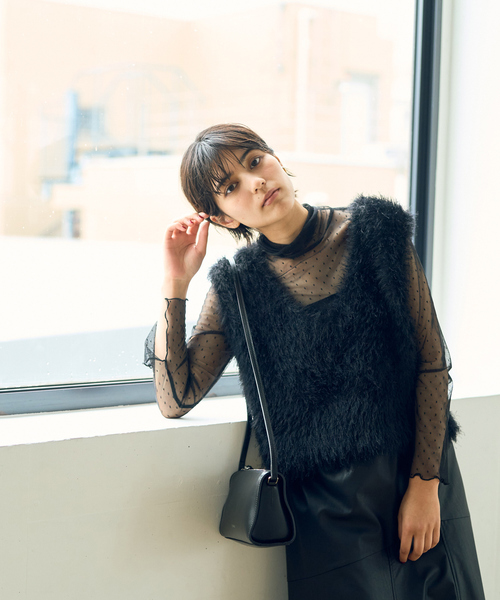 Rouge vif Anna（ルージュヴィフアンナ） tシャツ ドットチュール