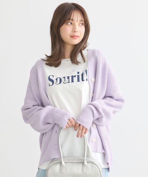 カーディガン 「meeny miny」「接触冷感／アンチピリング」ヨガインストラクター監修　美優Vカーディガン レディース meeny miny】【接触冷感／アンチピリング】ヨガインストラクター