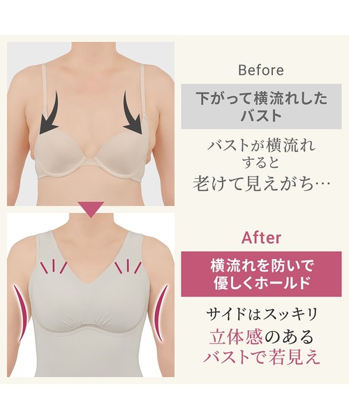 ブラデリスNY インナー BRADELIS NewYork インナーシャツ 肌着 ゆきねえ365綿混モアらく