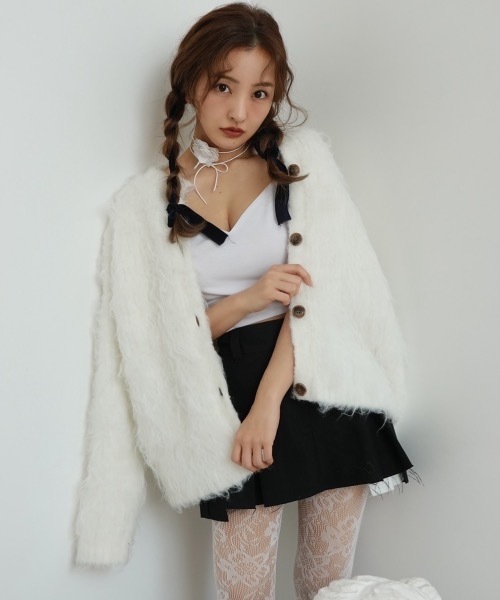 スカート rosy luce Dot volume tulle skirt - BLACK – Rosy luce