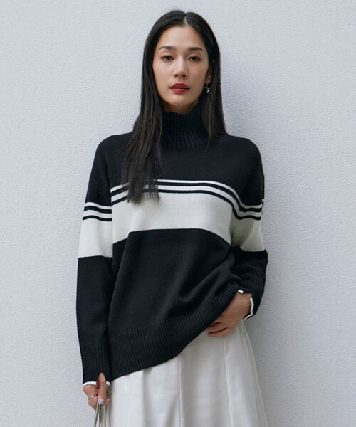 ICB（アイシービー） ニット セーター 「CLASSY.1月号掲載・洗える