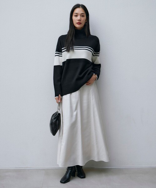 美品✨22AW セブンテン カシミヤ混 ハイネックニットワンピース