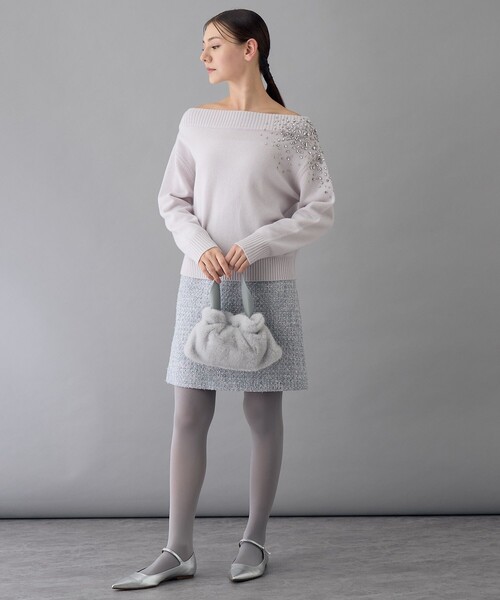 最終お値下げ、タグ無未使用★ アナイ ANAYI スノーフレークプルオーバー ANAYI ニット セーター スノーフレーク プルオーバー レディース