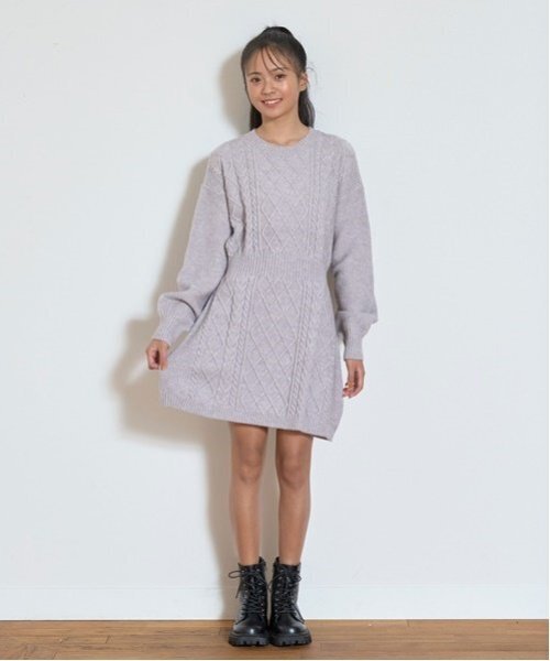 LOVETOXIC ワンピース ラメニットワンピース キッズ 子供服 女の子