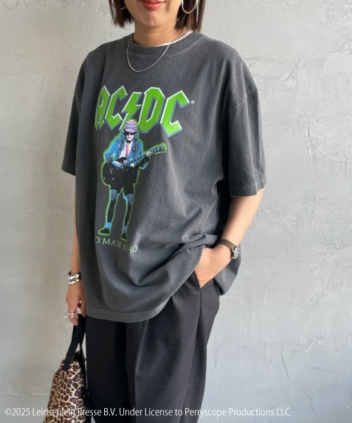 tシャツ 「GOOD ROCK SPEED/グッドロックスピード」 別注 AC/DC ロックプリントTシャツ(85 GUITER) レディース メンズ