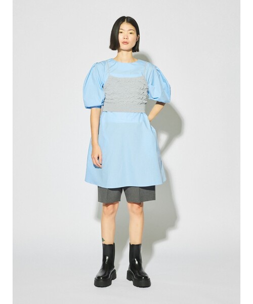 ベスト ジレ MIDIUMISOLID for Ladies ジャカードビスチェ レディース MIDIUMISOLID ベスト ジレ for Ladies ジャカードビスチェ