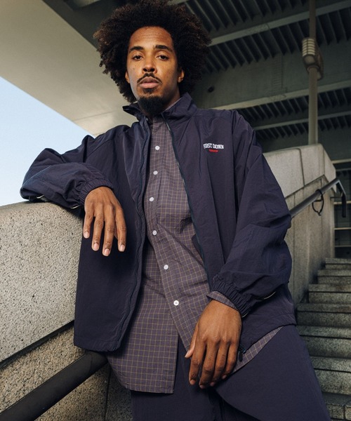 nagonstans ナイロンサテン タックブルゾン　M ブラウン nagonstans(ナゴンスタンス)｜ナイロンサテン タックブルゾン/Black の