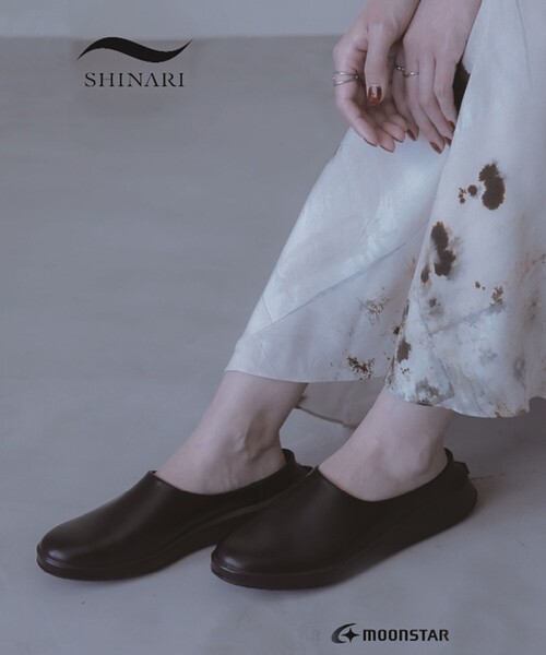 SHIPS any スリッポン SHINARI: SR009 KI プレーン ミュール メンズ 