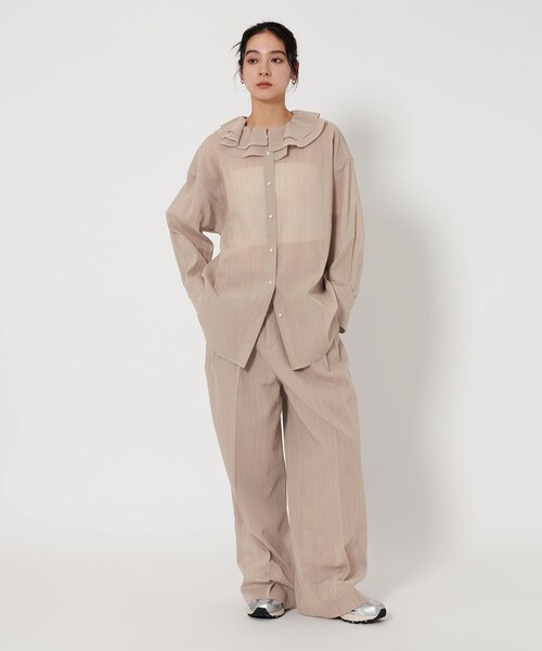 BEAUTY＆YOUTH UNITED ARROWS ブラウス シャツ コットンシアー 