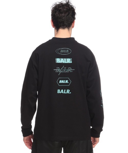 BALR. tシャツ (ボーラー) ロゴプリント クルーネック 長袖 T