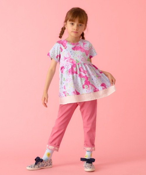 HAKKA KIDS（ハッカキッズ） パンツ シャリ感ストレッチスリムパンツ