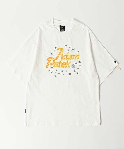 tシャツ 「ADAMPATEK/アダムパテック」disco logo short sleeve T/ディスコロゴプリントT レディース メンズ
