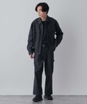 ワイドパンツ ジーンズ クリーンデニムペインタ...の詳細画像5