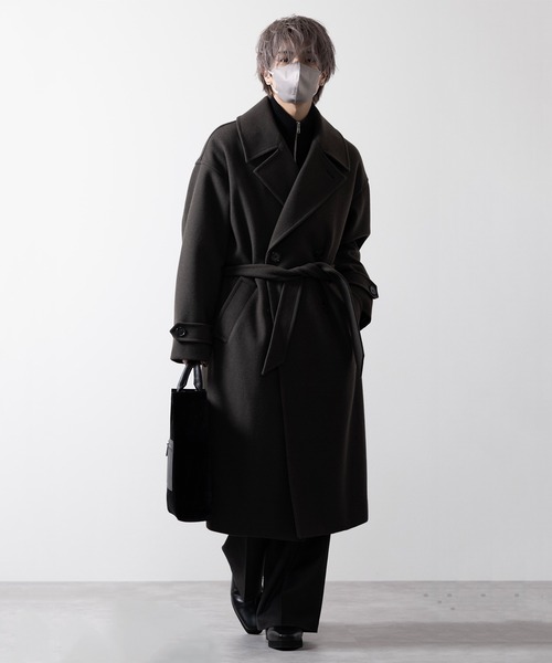 CLEL ダブルチェスターコート ダークブラウン 完売品 CLEL（クレイル） チェスターコート S ダークブラウン メンズ